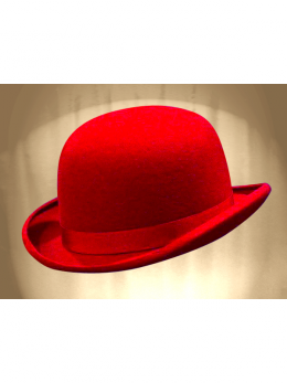 VRAI CHAPEAU MELON ROUGE PAVOT FRANCE