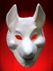 WHITE MASK BASE WOLF TO BE PAINTED FOR WEARING ED