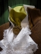 THE REDINGOTE WHITE TIE WITH COLLAR "EMPIRE" - BROCHE