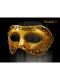 MASCHERA VENEZIA ORO COLOMBINA RILIEVO