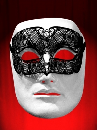 MASQUE BAL HOMME EN METAL FILIGRANE "SMOKING"