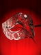 VENETIAN FILIGREED COLOMBINA MASK IN METAL "SMOKING"