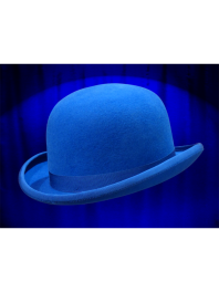 REAL BOWLER DERBY HAT BRIGHT BLU FRANCE