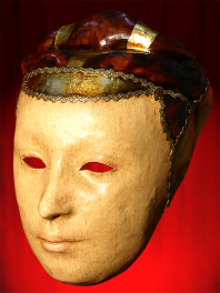 MASCHERA MEDICIS - CARTAPESTA DI VENEZIA - DONNA FACCIA EPOCA RINASCIMENTALE