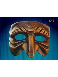 MASK COMEDIA DELL ARTE PULCINELLA 6 ALREADY PAINTED K