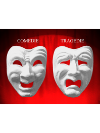 MASCHERA COMMEDIA DELL' ARTE - TRAGEDIA E COMMEDIA