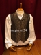 GILET COSTUME ou VESTE SANS MANCHE "BELLE EPOQUE 1900" - VICTORIENNE ou WESTERN