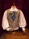 DOUBLE-BREASTED SUIT WAISTCOAT WITH COLLAR - SLEEVELESS JACKET PERIOD 1900 - VICTORIAN or WESTERN